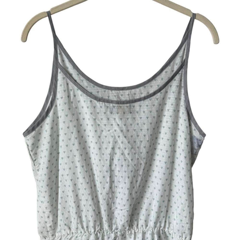 Eve Gravel Jude Silk Blend Heart Pattern Spaghetti Strap Mini Dress Tunic Size L - Picture 8 of 11